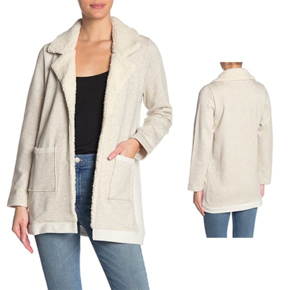 Melloday Jackets & Blazers - MELLODAY Faux Shearling Trim Women's Coat S